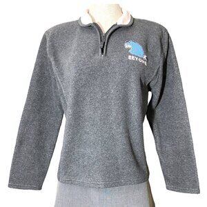 Disney Store Exclusive Slate Blue Gray Plush Pullover Top w/ Embroidered Eeyore